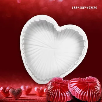 1Pcs Putėsiai Silikono Tortas Pelėsių 3D Vilnonių Širdies Pyragas Pelėsių Dekoravimo Priemonės, Putėsiai, Kad Desertas Pan Priedai Bakeware