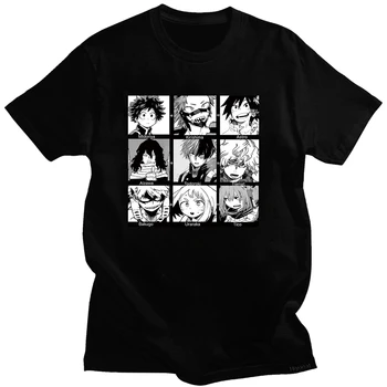 2021 Mano Herojus Akademinės Bendruomenės Marškinėliai Vyrams Mados Marškinėlius Boku No Herojus Akademinės Bendruomenės Kawaii Anime Grafikos Viršūnes Tees