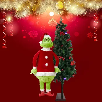 2021 Naujųjų Metų Kalėdų Eglutės papuošalus, Kad Gyvas Animacinis Puikus Grinch Kalėdų Ornamentu Buveinės Šalies Vaikų Dovanų
