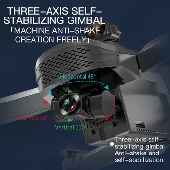 2022 Naujas SG908 Max Trijų Ašių Gimbal Drone Su 4K Profesionali HD vaizdo Kamera, Automatinis Kliūčių Vengimo Brushless Variklio RC Dron