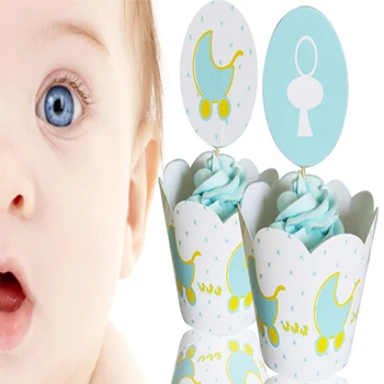24pcs/daug kūdikių krepšelį arklių Cupcake Įpakavimo Rėžtuvės Vaikams gimtadienio Apdailos tiekimo Projektavimas keksiukai dekoravimo įrankiai