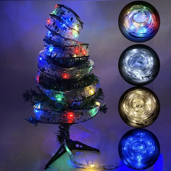 4Meters 40LED Pasakų String Žiburiai Kalėdų Varinės Vielos Juostelės Lankai Naktį Žibintai, Vestuvių Šventė Šalies Kalėdų Medžio Apdaila 