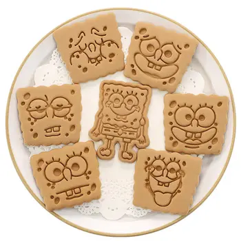 5/6/7/11pcs PLA SpongeBobs Animacinių filmų Cookie Cutters Kūrybos Animacinių filmų Sausainių Pelėsių Kepimo Namų Kepimo 