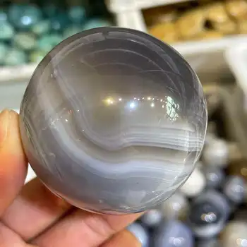 50-100 mm dydžio!!Natūralus baltasis agatas krištolo rutulį kvarco magic crystal healing kamuolys apdaila