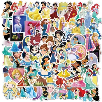 50Pcs Disney Mikė Pūkuotukas Lipdukai Frozen2 Mickey Žaislų Istorija Stebuklas Vandeniui Riedlentė Nešiojamas Animacinių filmų Stikers Vaikų Žaislas