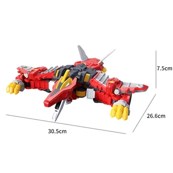 Aukštos Kokybės Mini Jėgos Du Režimas Robotas, o Lėktuvo Transformavimo Žaislai Veiksmų Skaičiai MiniForce X Deformacijos Žaislas Dinozauras