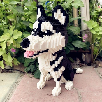 Balody 16042 Gyvūnų Pasaulyje Sibiro Haskių Šunų Pet 3D Modelį 