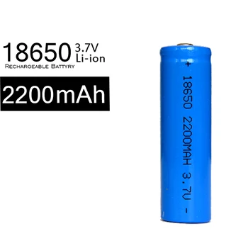 Didelių Pajėgumų 4PCS 2200mAh 3.7 v Batterie 18650 Li jonų Baterija LED Žibintuvėlį, Fakelą Didmeninės