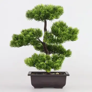 Dirbtinis Augalas Bonsai Realus Gražus Dekoratyviniai Modeliavimas Pušų Spyglių Cypress Bonsai Augalai Namuose
