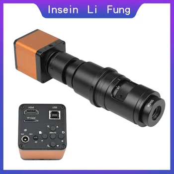 Full HD 38MP 2K 1080P USB HDMI Pramonės Skaitmeninio Elektroninio Mikroskopo Vaizdo Kamera 10X-300X C-Mount objektyvas, skirtas Suvirinimo Remontas