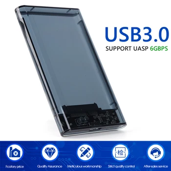 G06 USB3.0/2.0 HDD Talpyklos 2.5 colių Serial Port SATA SSD Kietąjį Diską Atveju Paramos 6TB skaidraus Mobiliojo Išorinis HDD Atveju