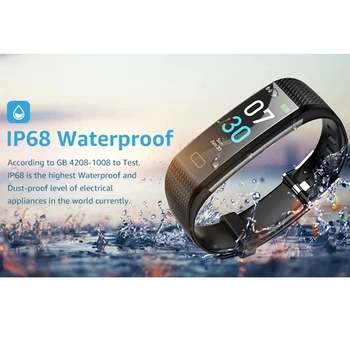 GPS Smart Apyrankę Žiūrėti Fitness Tracker Sveikatos Vyrai Moterys Android Rankogaliai IP68 Vandeniui Sporto Smartband Bluetooth 5,0 M