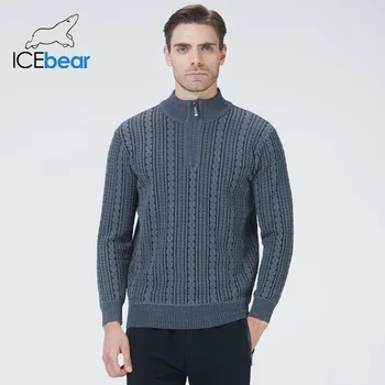 Icebear 2021 m. rudenį nauji vyriški o-kaklo megzti megztinis aukštos kokybės vyriški prekės ženklo drabužių 2024