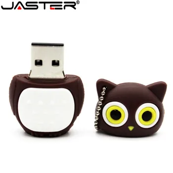 JASTER Mielas mini pelėda USB Flash Drive mielas gyvūnų Dovana animacinių filmų USB 2.0 4gb/8gb/16gb/32gb/64gb Nekilnojamojo talpos USB atmintuką