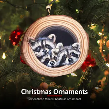 Kalėdų 3D Gyvūnų Kabantys Papuošalai Asmeninę Šeimos Kalėdos, Kalėdos Medis Menkniekis Nepriklausomo Apdailos Ornamentu Šeimos 2021