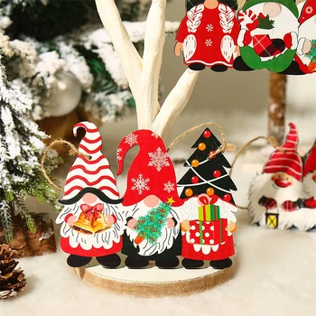 Kalėdų Santa Nykštukai Medinis Pakabukas Papuošalai Kalėdų Medžio Dekoro Kalėdų Dekoracijas Namų Navidad 2022 Naujųjų Metų Dovanos Natal