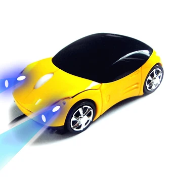Kūrybiškumo Patvarus Laidinio Pelės 1000DPI Mini Automobilių Formos USB 3D Optinė Novatoriškų 2 Žibintai Žaidimų Pelės PC Nešiojamas Kompiuteris