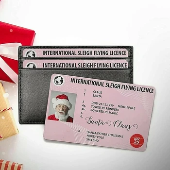 Kūrybos Santa Claus Skrydžio Licencijos Kalėdų Išvakarėse Vairuotojo Pažymėjimą Kalėdų Dovanos Vaikams Vaikams Kalėdų Medžio Apdaila