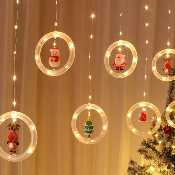 LED Styginių Šviesos Kambarys Dekoro Priedai Kalėdų Kabo Žibintai USB Kištukas Atostogų Lempos Linksmų Kalėdų LED Lempos, Namų