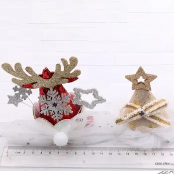 Lieti Lankas Briedžio Ausys Santa Claus Ir Kalėdų Plaukų Įrašą Korėjos Stilių Galvos Apdangalai, Vaikų Plaukų Aksesuarai Kalėdų Skrybėlę Kietas