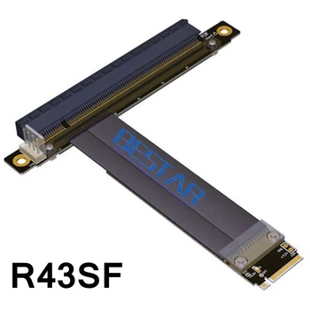 M. 2 NGFF NVMe KeyM 2230 2242 2260 2280 PCI-e x16 Riser Card Kabelis 20cm 30cm PCI Express 16x PCIe prailginimo kabelius, 32G/bps