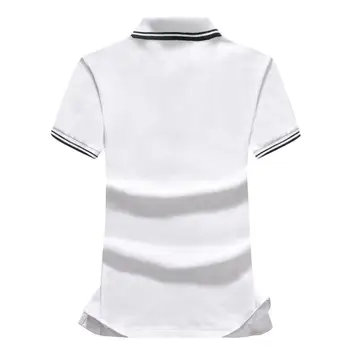 Mados Prekės ženklo Polo marškinėliai Vasarą trumpomis rankovėmis moteriški polo marškinėliai Atsitiktinis Medvilnės Ponios atvartas tees Moterų slim viršūnės S-4XL
