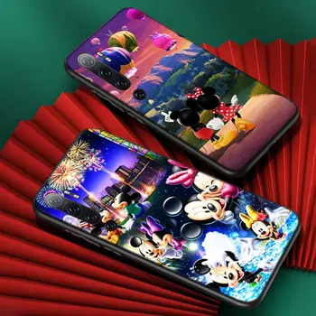 Mickey Minnie mielas Silikoninis Dangtelis Xiaomi Mi 11i 11 10T 10i 9T 9 10 Pastaba Ultra Lite Pro 5G SE Soft Black Telefono dėklas