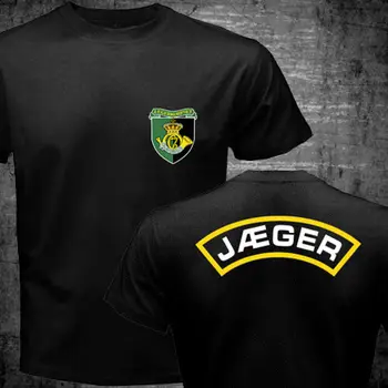 Naujas Dansk danijos, Danija Medžiotojas Korpusas Specialiųjų Pajėgų Jaeger Jaegerkorpset Vyrų T-shirt