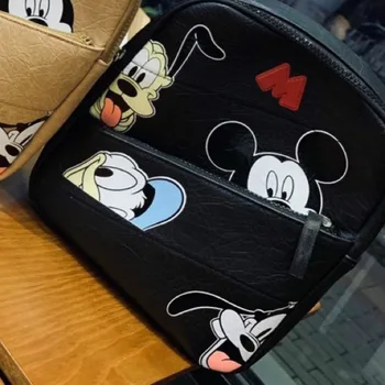 NAUJAS Disney vaikų maišelį Mickey Mouse vaikų Bacpack Rudenį Mickey Minnie Mouse modelio kuprinė Vaikams Kalėdų Dovanos