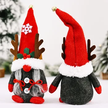 Naujas Kalėdų Elnių Ragai Beveidis Gnome Santa Tulpių Rudolph Lėlės Apdailos Namų Pakabukas Dovanos, Papuošalai Šalies Prekių