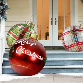 Naujas Kalėdų Ornamentu Medžio Lauko Atmosferą šviesos PVC Pripučiamų Žaislų, Namų apyvokos Kalėdų Dovana Kamuolys Kalėdų Dekoracijos