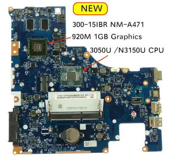 Nemokamas Pristatymas bmwc1/bmwc2 nm-a471 Lenovo 300-15IBR Nešiojamas Plokštė 3050U N3150 CPU su GeForce 920M GPU, 1GB