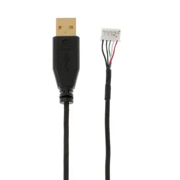 Paauksuoti Patvarus Nailono Tinklelio Linijos, USB Pelės Kabelio Pakeitimas Vielos Razer Naga Pelės Kabelio Pakeitimas