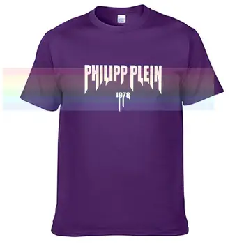 Philipp-plein Marškinėliai Vyrams unisex Atspausdintas T-shirt Porų, T-marškinėliai mėgėjams Medvilnės Nuostabi trumpomis Rankovėmis Viršūnes N033