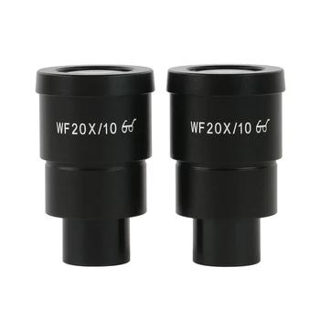 Pora WF20X/10 Okuliarai Stereo Mikroskopas Aukštos Akį-Tašką Plataus Kampo Optinis Objektyvo Tvirtinimo Dydis 30mm Laukas 10mm