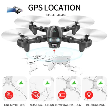 S167 GPS Drone, Sulankstomas Kamera 4K HD Selfie 5G RC Quadcopter WIFI FPV Off-Taškų Plaukioja Gestas Nuotraukų, Vaizdo Mini Sraigtasparnis Dron