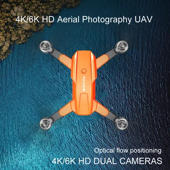 S6 Orange aerofotografija Drone 4K Profesionalus GPS Helicopete Automatinė Grįžti Lankstymo Quadcopter Su Dual Camera Sekite Mane