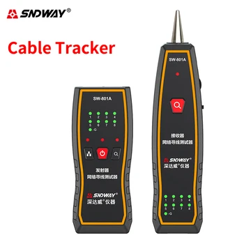 SNDWAY Naują Nešiojamą Tinklo Kabelis Tracker Testeris RJ45 Lan Kabelio Finder RJ11 Locator Ethernet Laidą Tracker Linijos Seka Indicato