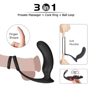 SSAD-Belaidžio Analinio Sekso Žaislai Vyrams Gėjų Butt Plug Prostatos Masažo Vibracija Vyrų Nuotolinio Valdymo Suaugusiųjų Sekso Žaislų Pora