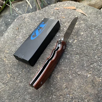 Sulankstomas Peilis ZT0606 Aukštos kokybės raudonmedžio rankena lauko savigynos taktikos įrankis kišenėje peilis peilis dovanų