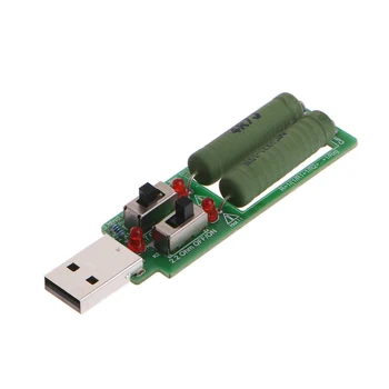 USB Testeris Reguliuojamas 3 Srovė 5V Atsparumas Testeris Rezistorius Elektroninių Apkrova w/Switch