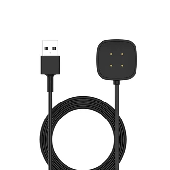 USB Įkroviklis Dock For Fitbit Versa 3 Smart Žiūrėti Įkroviklio Kabelis USB Įkrovimo Duomenų Stovėti Fitbit Prasme, Įkroviklis