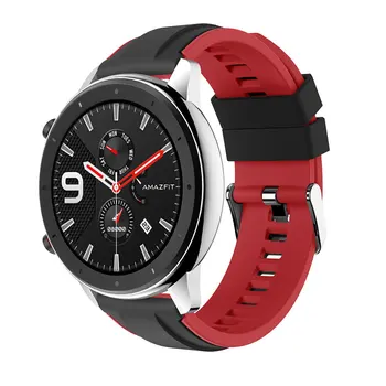 Už Huami Amazfit VTR 47MM Silikono Žiūrėti Grupė Vyrų, Moterų Sporto Smart Žiūrėti Dirželis Xiaomi Amazfit Stratos 2 2S Tempas Watchband