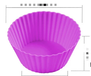 Virtuvės Valgių Bakeware Maker 4pcs/24pcs Silikono Tortas Pelėsių Apvalios Formos Keksiukų Keksiukų Kepimo Skardas 