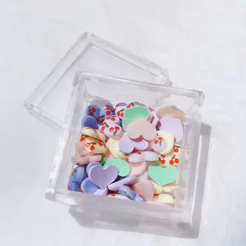 Širdies Vaisių Vyšnių Išskirtinį Meilės Nail Art Jewelry Manikiūro Reikmenys 3D Nagų Dailė Apdaila 