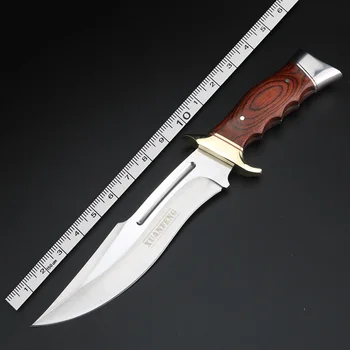 【XUANFENG】 aukštos kokybės pagerėjo peilis tiesiai peilis peilis medžioklei, taktinis gelbėjimo ir stovyklavimo peilis