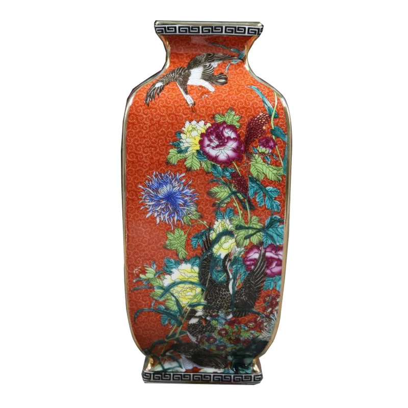 Čing red emalį ir paukščių aikštės vazos antikvariniai porceliano namų kambarį tvarką antikos kolekcija | Namų dekoras ~ www.algisphoto.lt